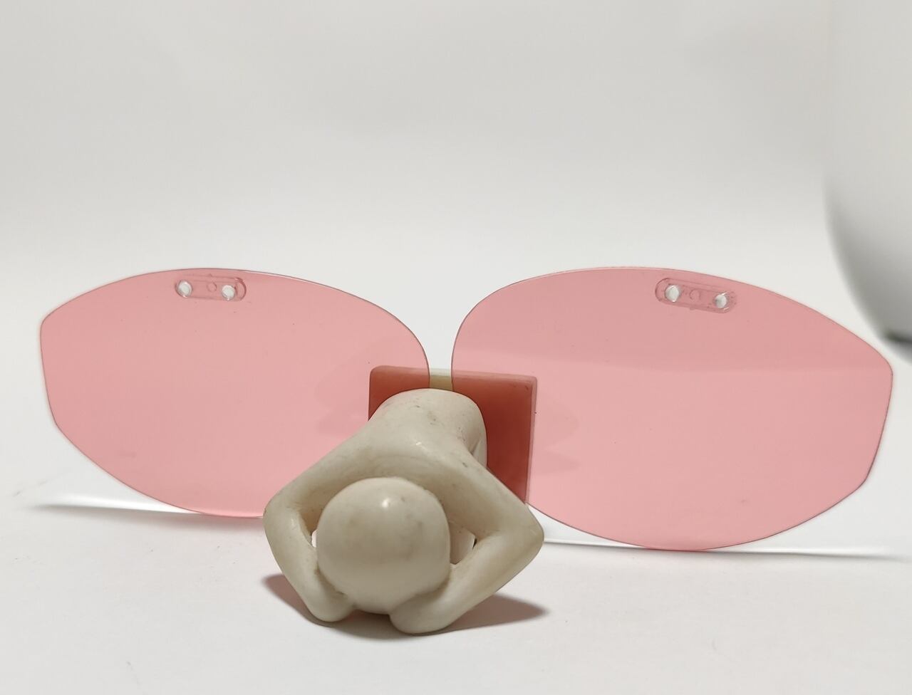 CAESAR-FLIP(シーザーフリップ)：前掛け式偏光レンズ / ピンク