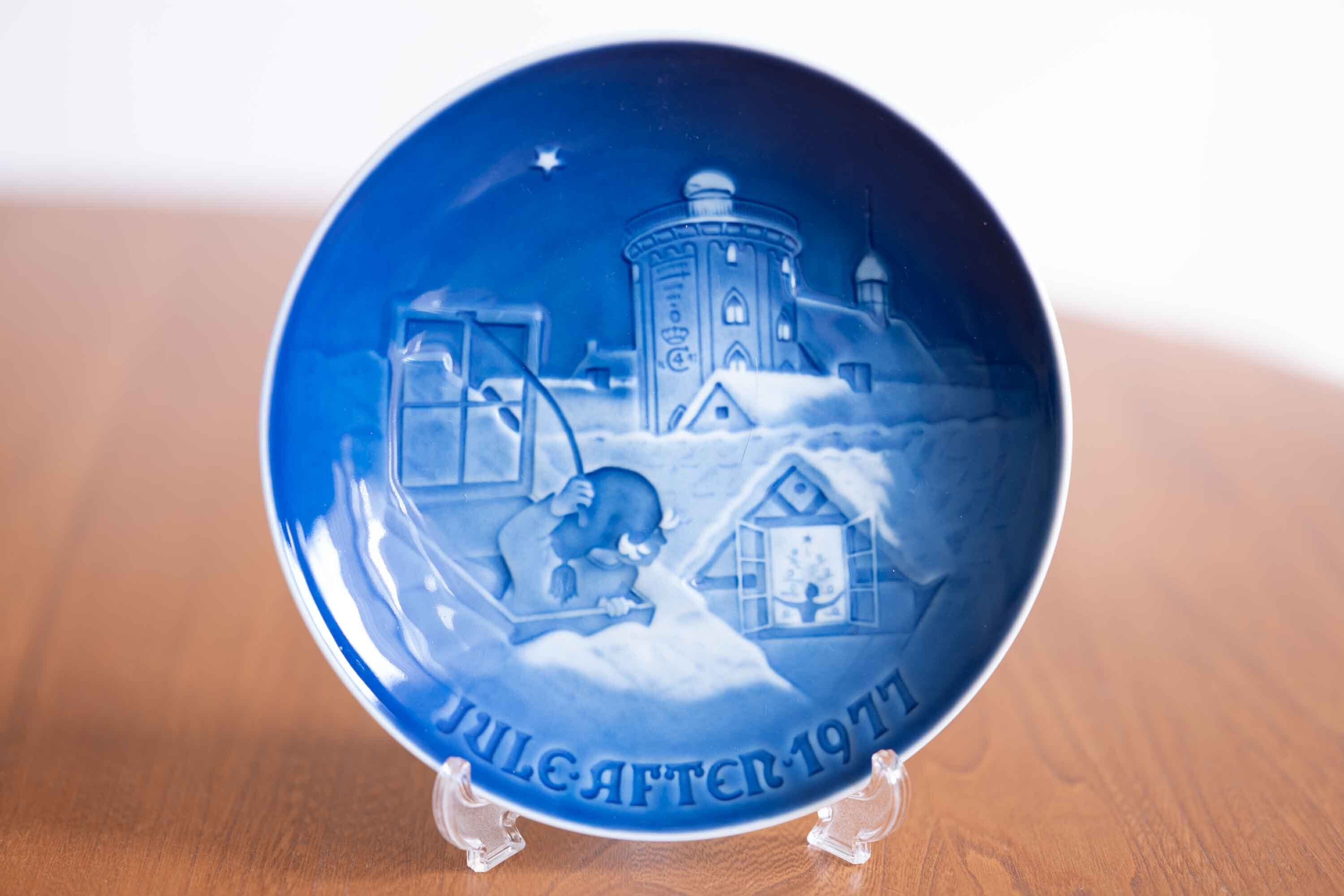 B&G ビングオーグレンダール イヤープレート1977年 「コペンハーゲンのクリスマス」