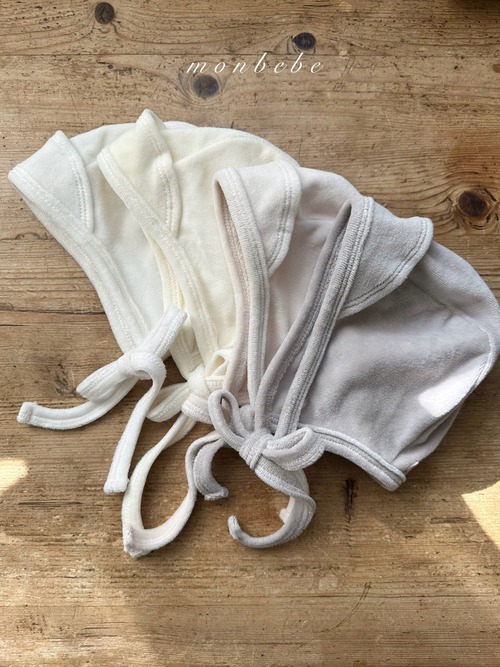 monbebe［取寄］cotton velour bonnet 25winter