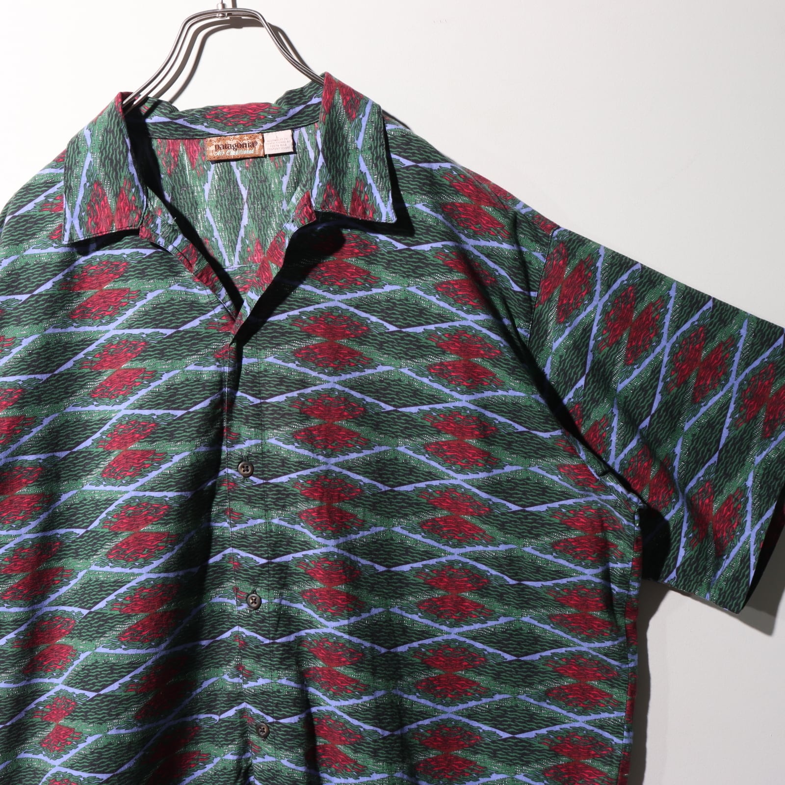 極美品 L 93年 ACシャツ パタゴニア patagonia アロハ 緑 総柄 | ENCOUNT