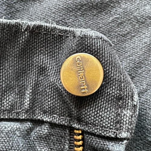 メキシコ製 ブラック ダブルニー Carhartt B136 BLK 42×34 詳細写真9
