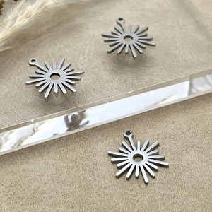 ステンレス製空枠サン太陽チャーム/太陽/パーツ