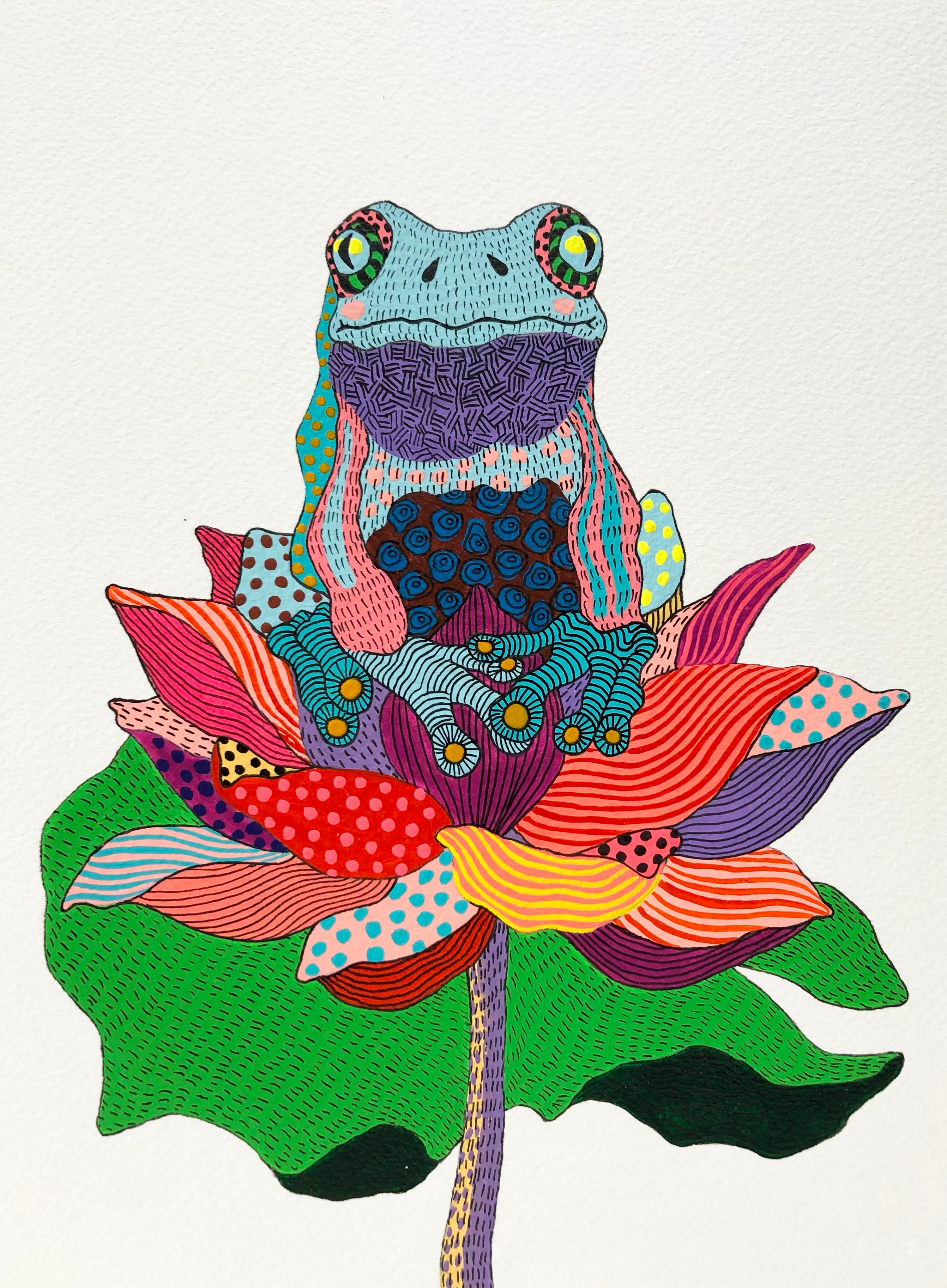 瞑想するカエル | OH MISOO