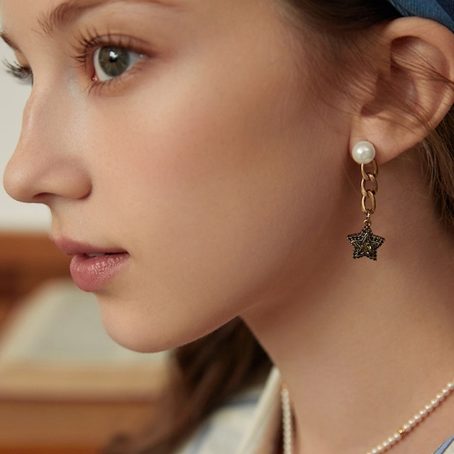 Etoile antique pierce & earrings　M141