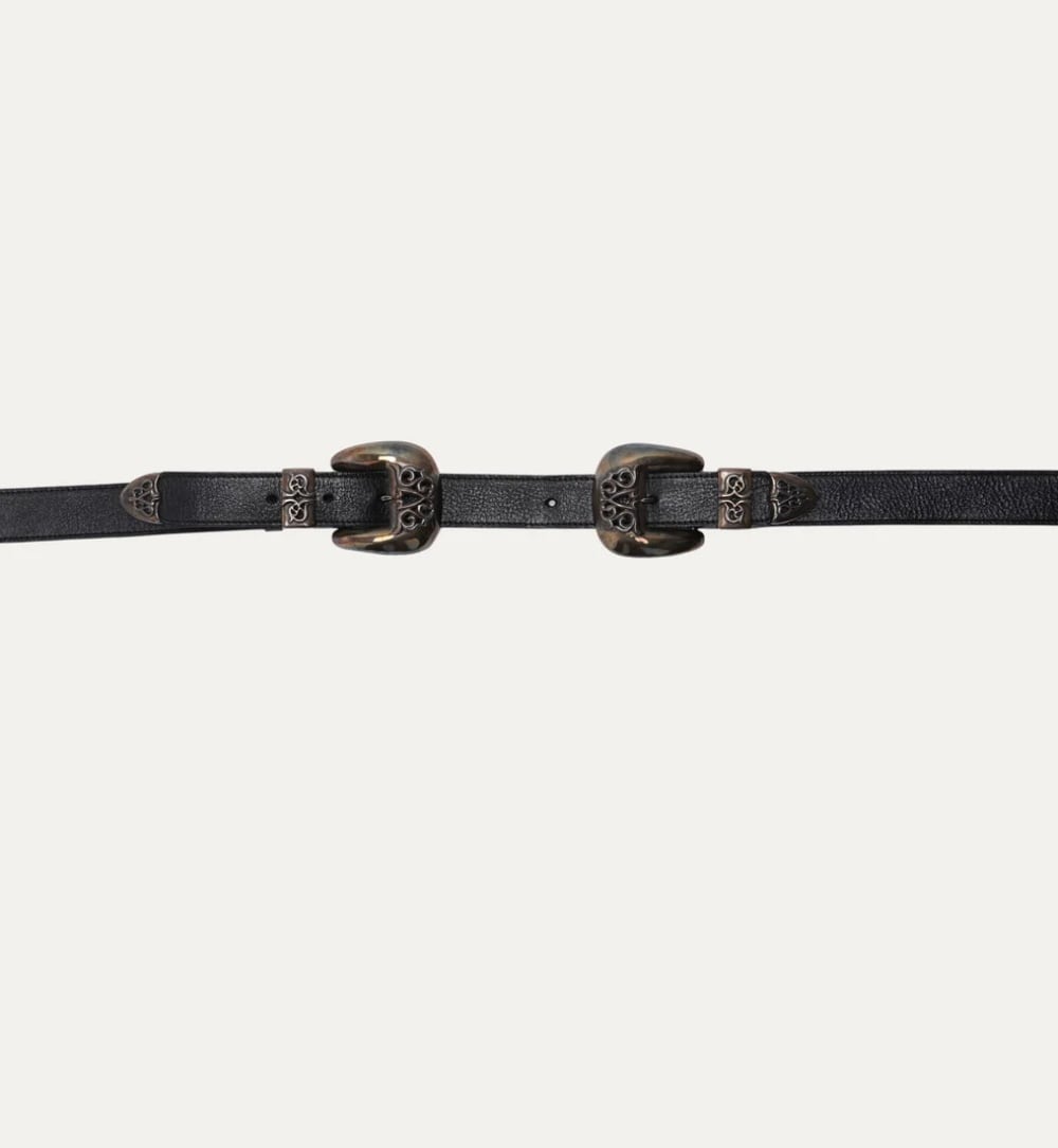 CHROME HEARTS クロムハーツ ダブルバックル 3ピースベルト Double