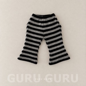 GURUGURU［取寄］border flare pants 26winter