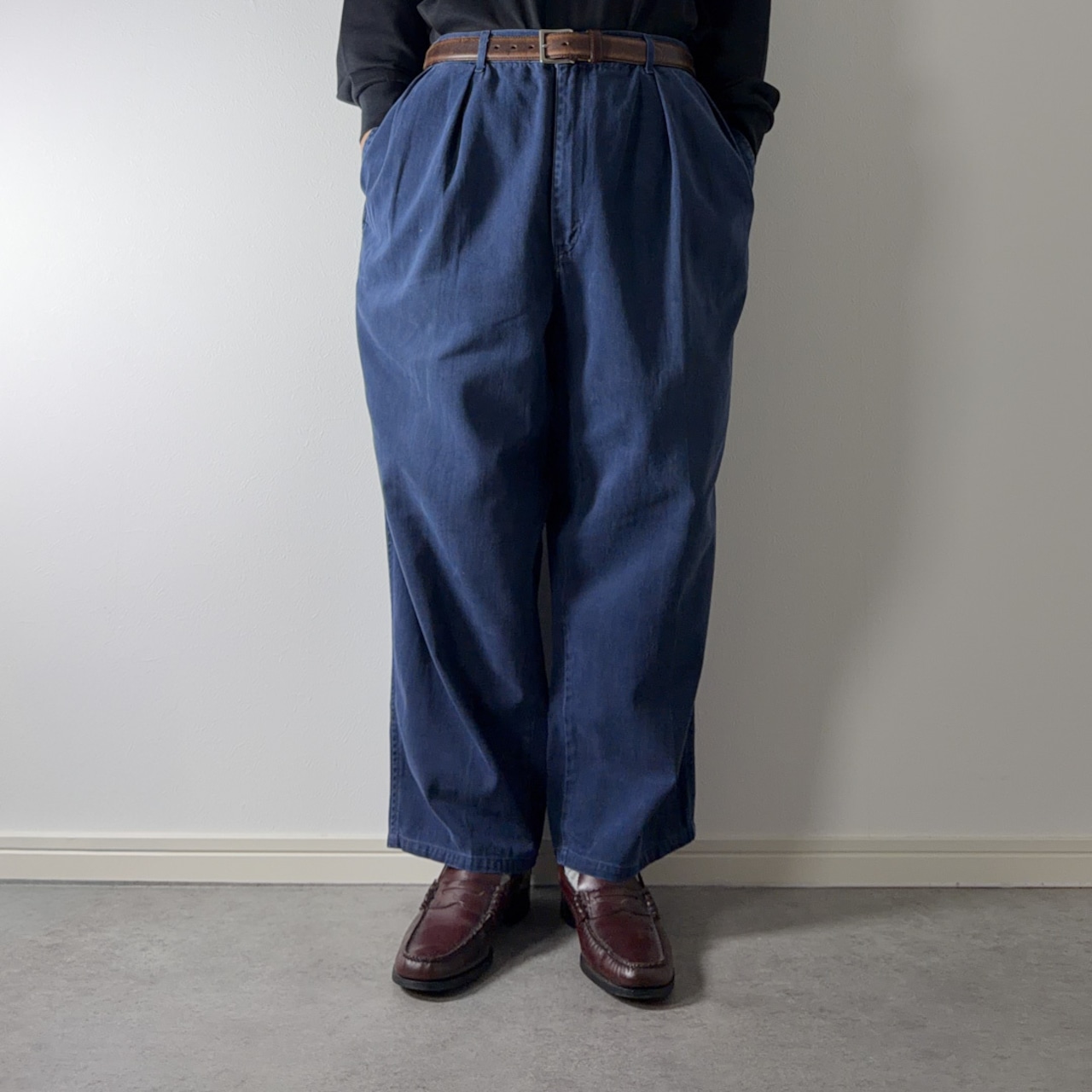 90s 初期型 USA製 Polo by Ralph Lauren POLO CHINO nevy [W36L25相当] 古着 - 13
