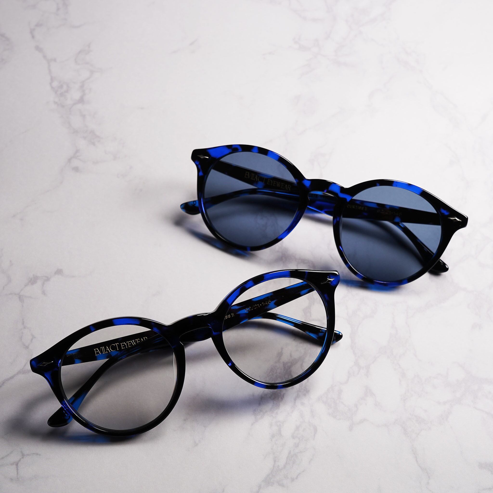 イーブルアクト カーティス Ⅱ Blue Havana EVILACT eyewear 