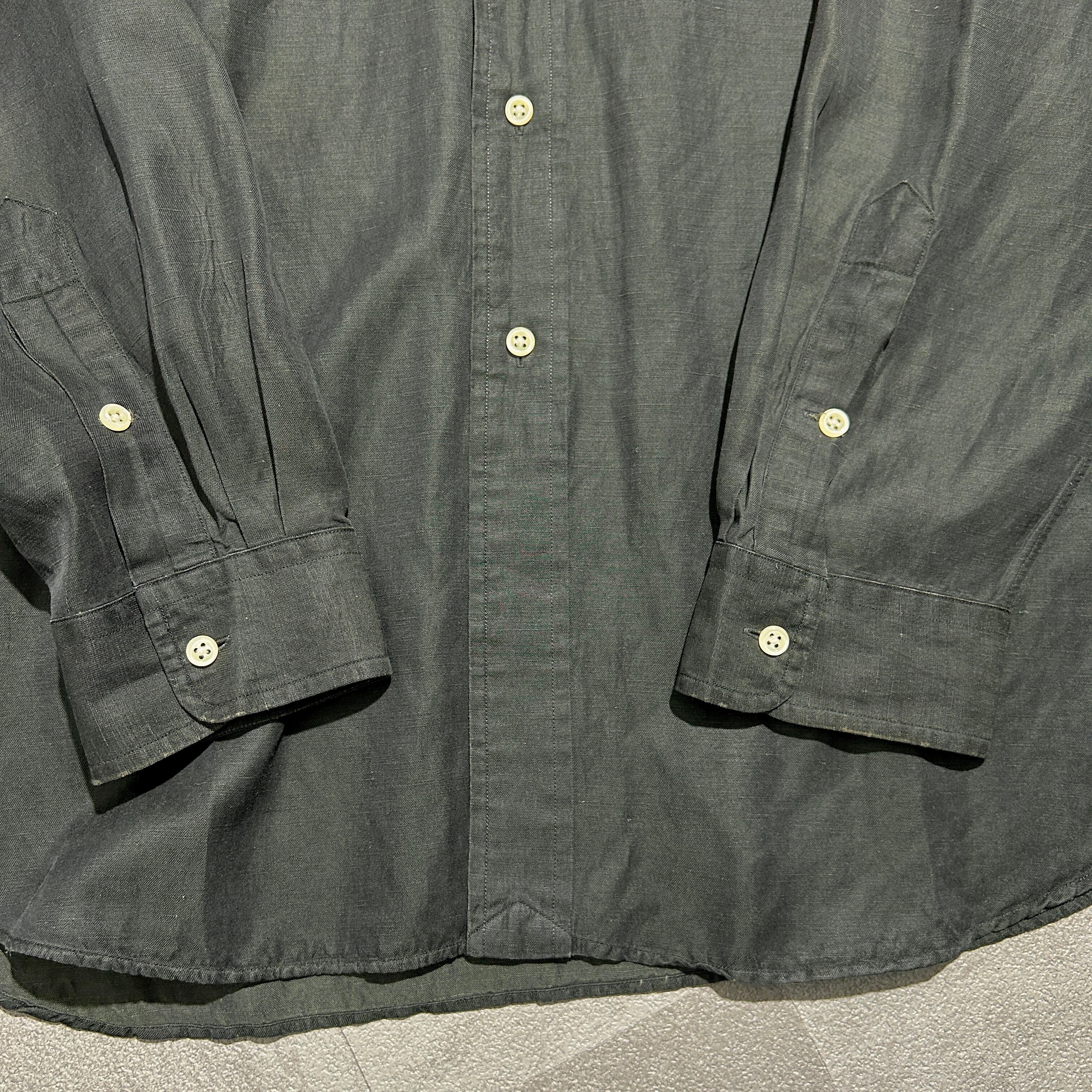 Polo Ralph Lauren】【BLAKE】XL silk linen B.D.shirt ポロラルフ
