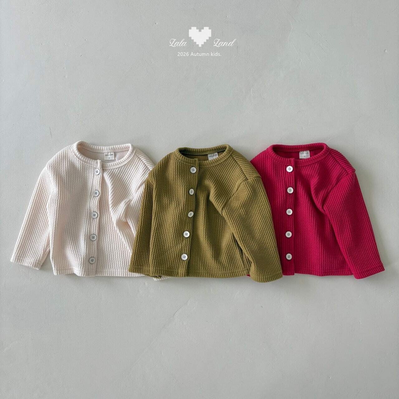 【予約】LALA LAND Alpha ribbed cardigan