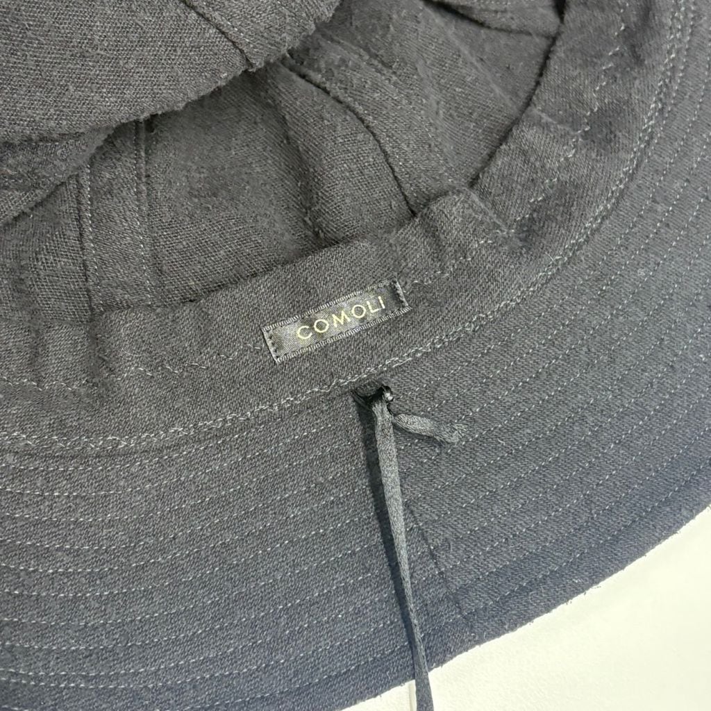 COMOLI コモリ シルクネップハット B01-07002 ブラック size:F 【中