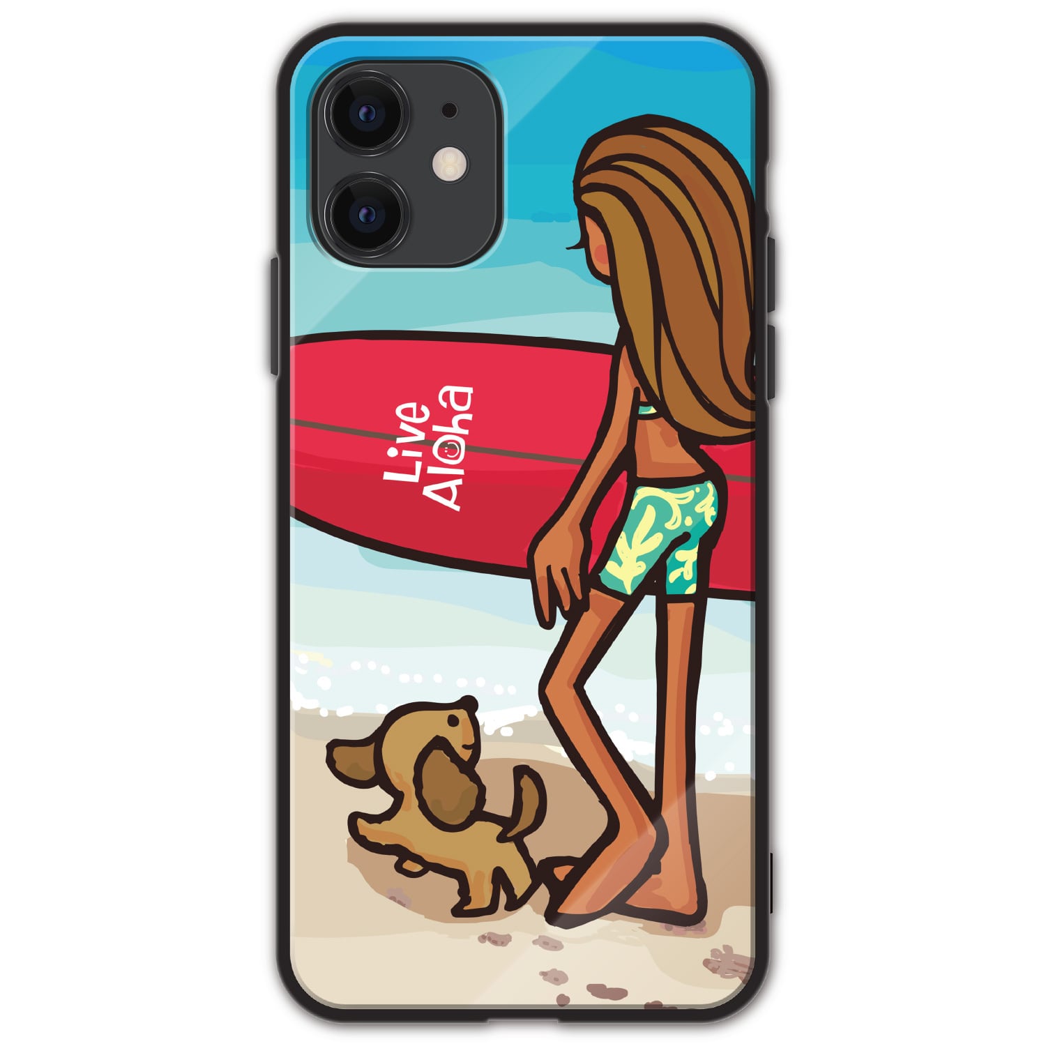 まりりん ガラス スマホケース【Live Aloha】 | SIMMA Hawaii Official
