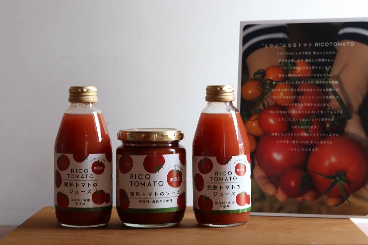 完熟トマトソースとトマト100％ストレートジュースのＳＥＴ　RICOTOMATO/たにぐちファーム