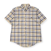 Brooks Brothers 346 ブルックスブラザーズ SLIM FIT NON-IRON チェック BD ボタンダウン オックスフォード 半袖シャツ L/マルチ メンズ