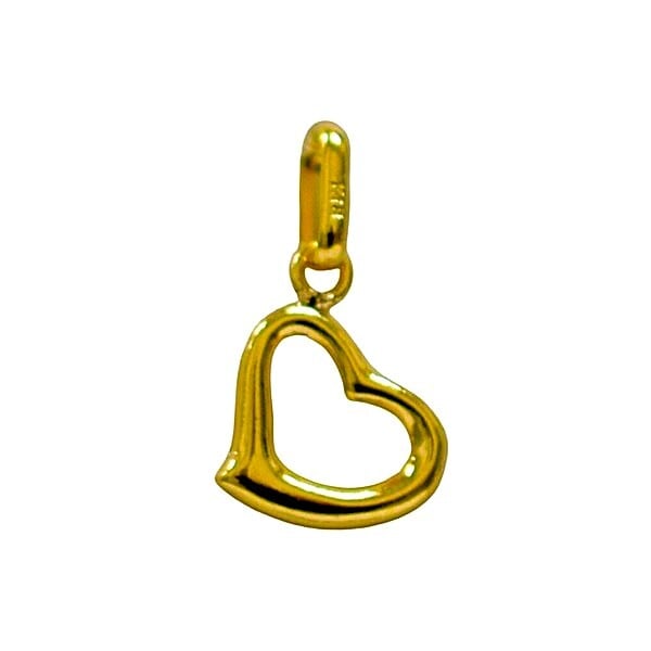 18金】ハート型チャーム K18ゴールドアクセサリー ピアス ネックレス