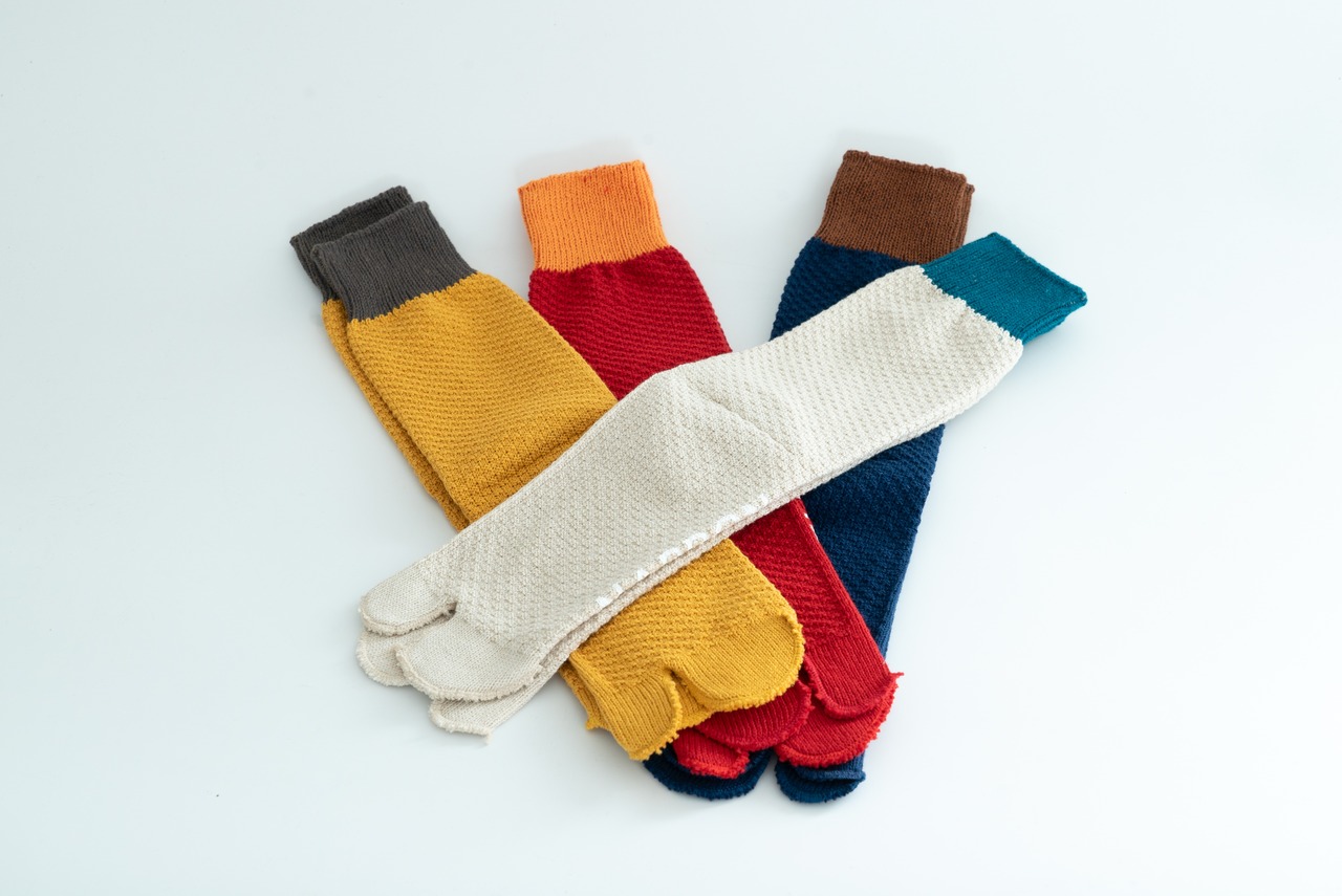 2TONE TABI SOX RED/靴下/足袋/NAPRON/ナプロン