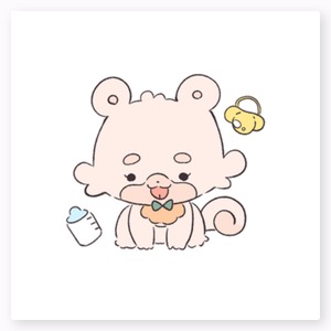 NEW ぬいしば白　ステッカー