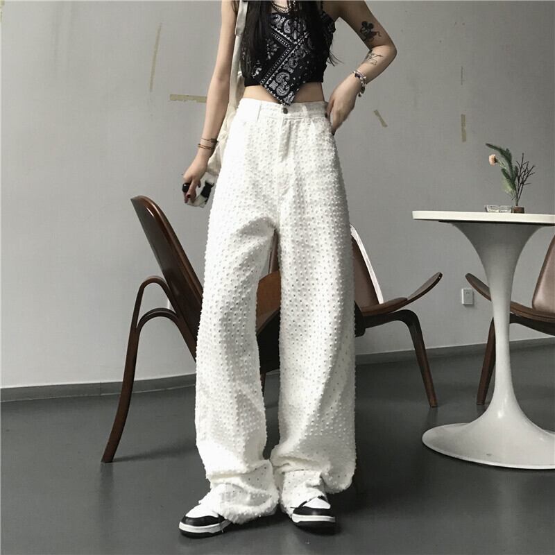 スタイルサマーカジュアルパンツ ジーンズ ハイウェストウェスト 夏物 ケッペル8489005053