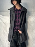 "DIESEL" Wool Deformation Long Vest