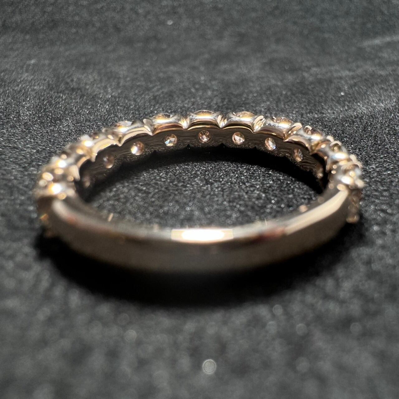 値下げしました！K18PG ブラウンダイヤ0.25ct エタニティリング 11号 K18PG 2.06ct ブラウンダイヤモンド ハーフエタニティ リング | カオキ