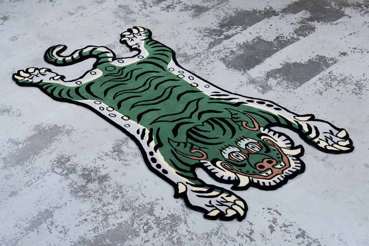Tibetan Tiger Rug 《Lサイズ•ウール・オリジナル2・フォレスト