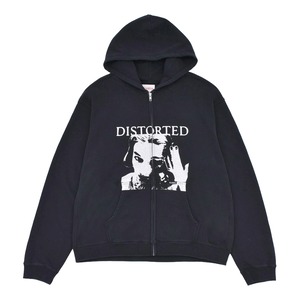 【KAMIYA】"""DISTORTED Girl""Zip Hoodie T/C"