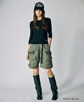 【直営限定ITEM】7/8レングスルーズTシャツ (BLACK)　CQ-49065H