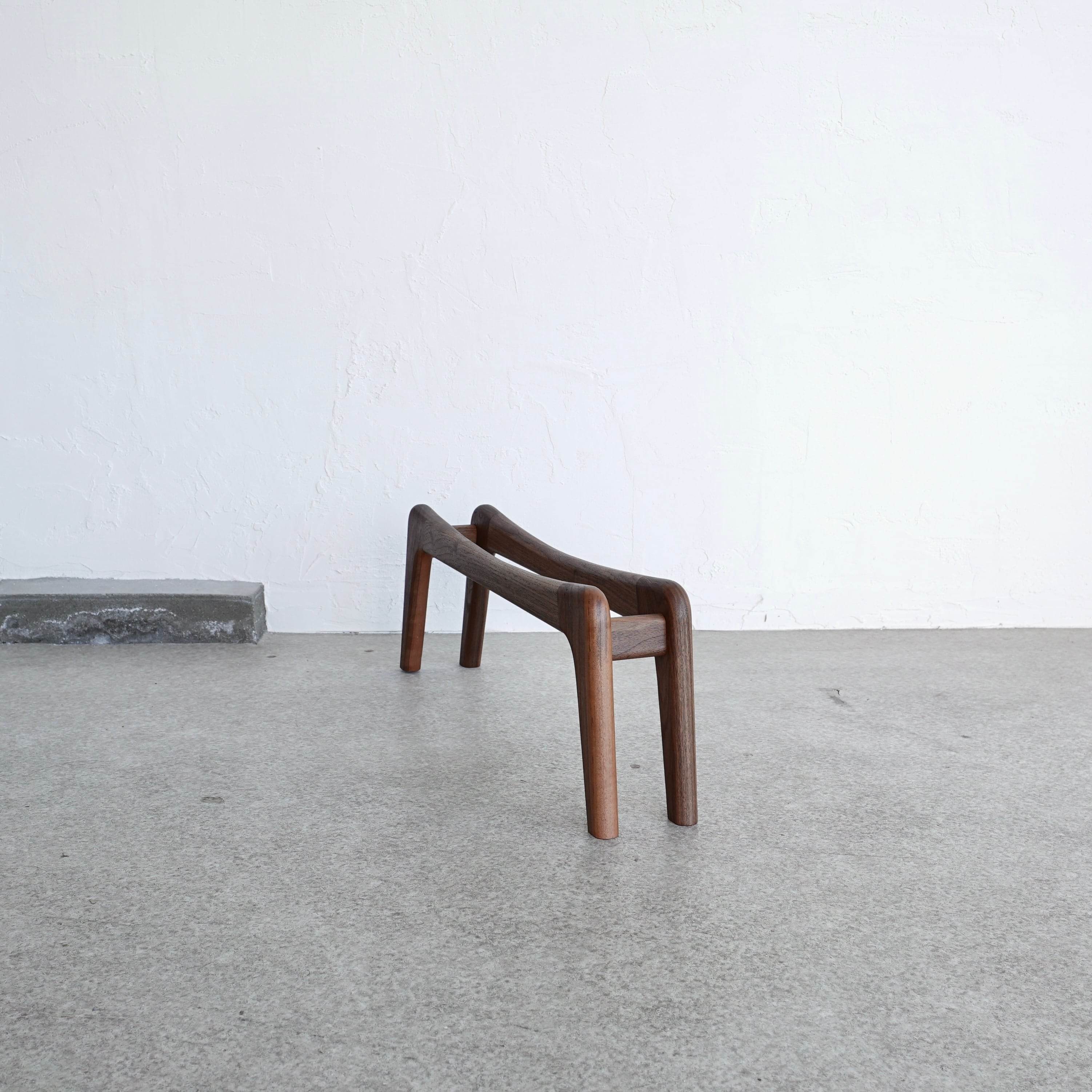 スリッパラック ウォールナット無垢 SLIPPER RACK 木製 収納 玄関