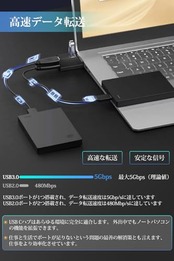 YFFSFDC USB C ハブ Type C 3ポート USB3.0＋USB2.0コンボハブ 超小型 バスパワー USB-C変換アダプター USBポート拡張 高速 軽量 コンパクト 携帯便利 1個入り