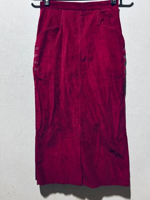 corduroy skirt magenta