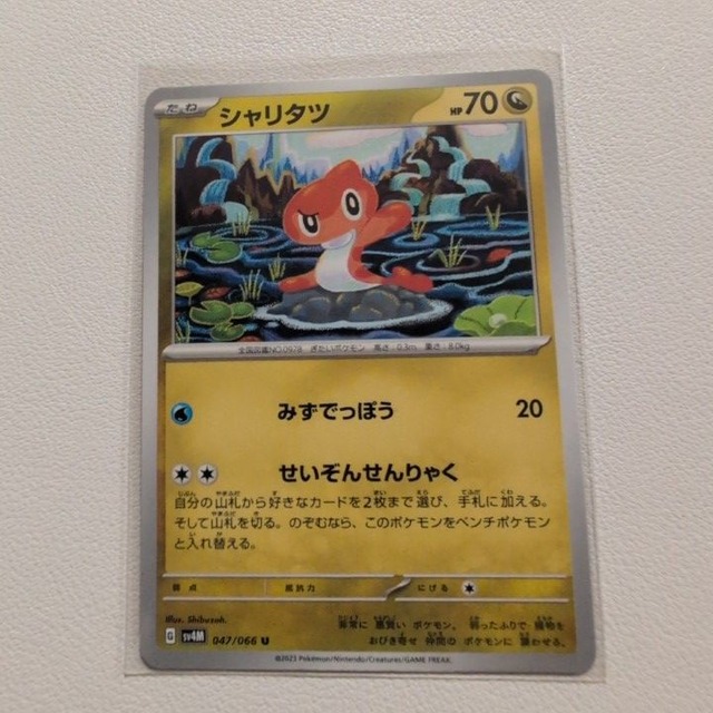 シャリタツ 技/特：みずでっぽう【sv4M.ドラゴンタイプ.シングルカード.ポケカ】