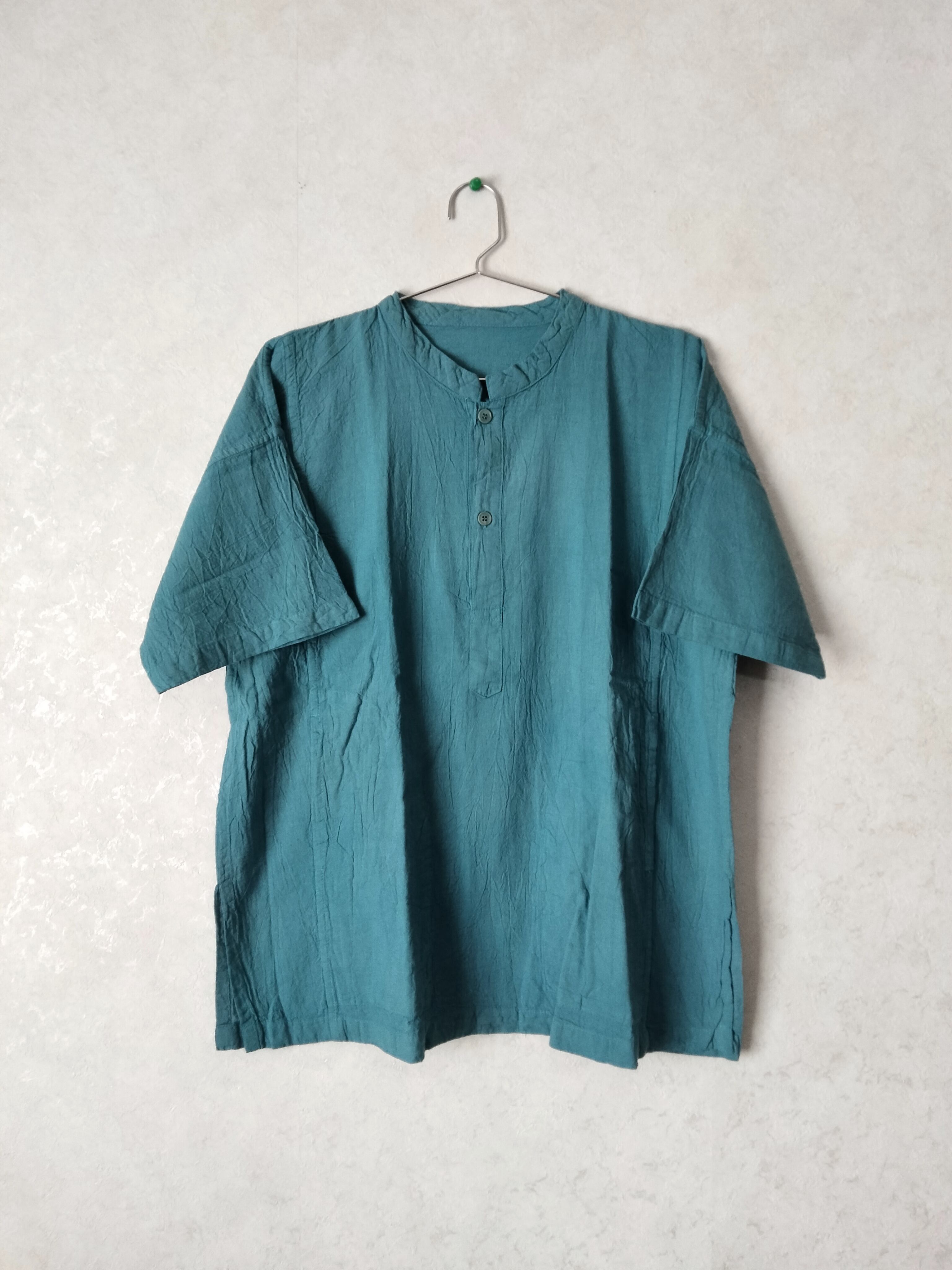 半袖ヘンリーネックシャツS | raffia