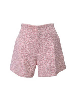 フラワージャガードショートパンツ pink