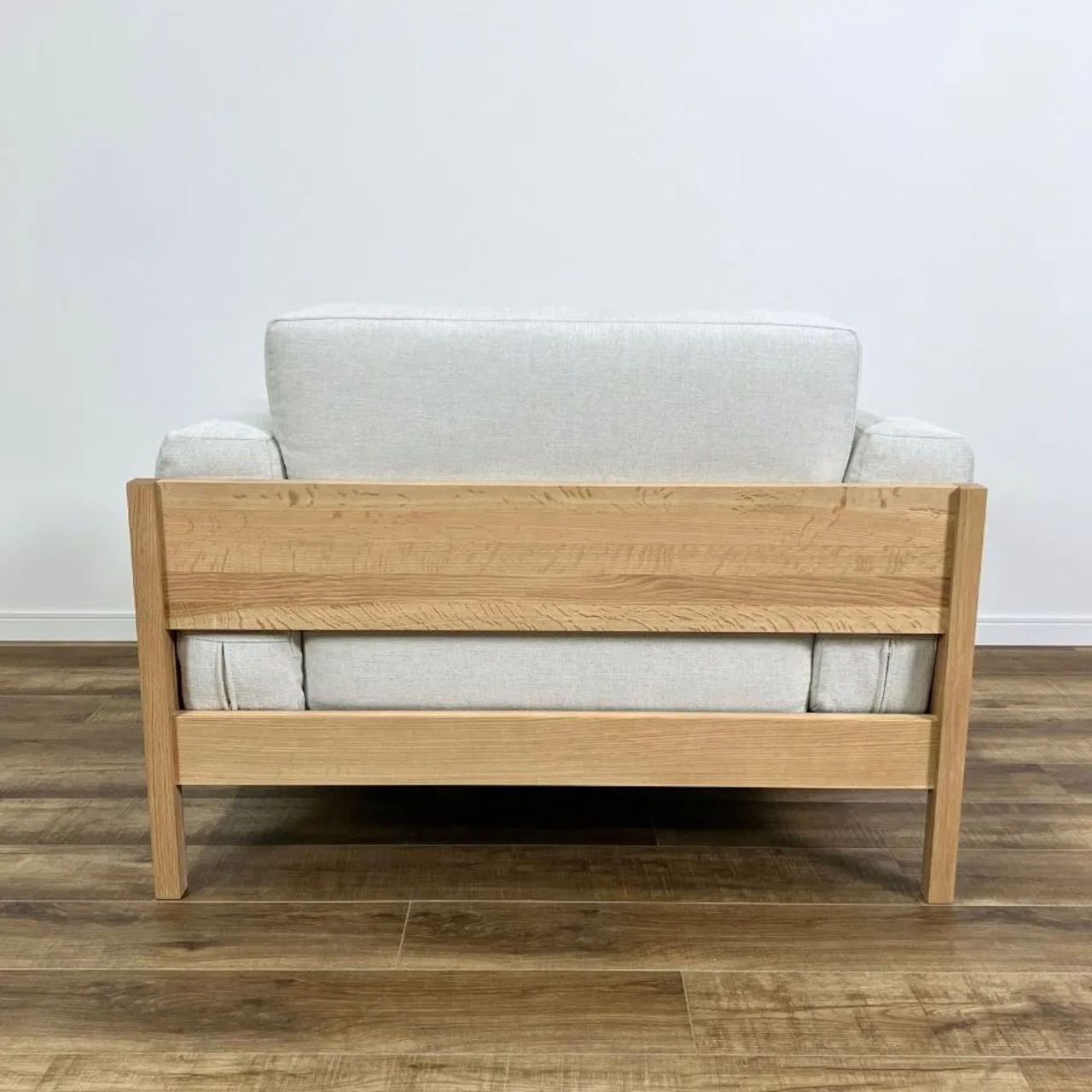 KARIMOKU CASE A-S01 1 SEATER カリモク ケース 1人掛けソファ ナチュラル ナラ ピュアオーク【中古】【200サイズ】