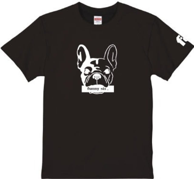3d logo dog T-shirt black
