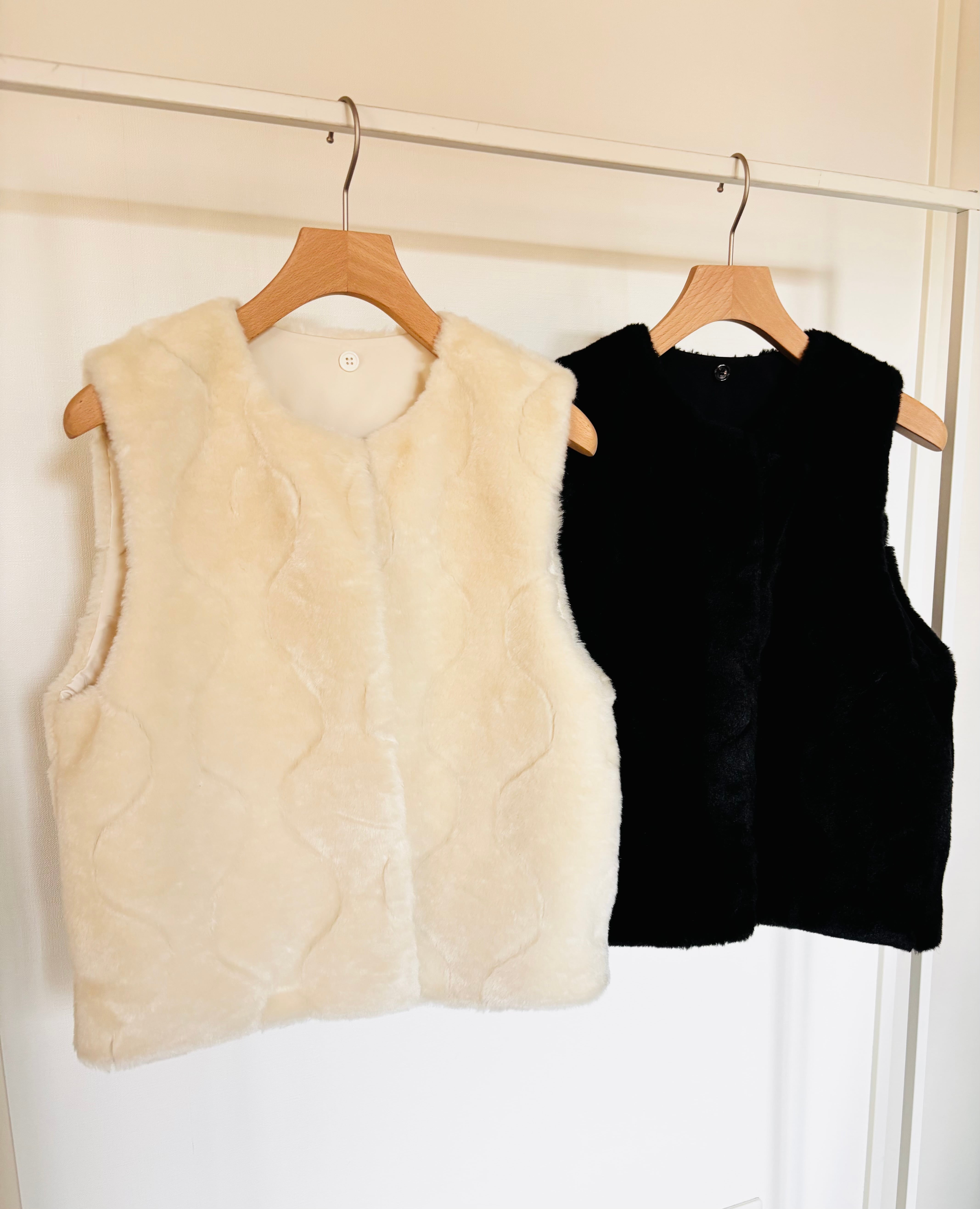 フェイクファー ベスト/NO.1258025 ※残りわずか