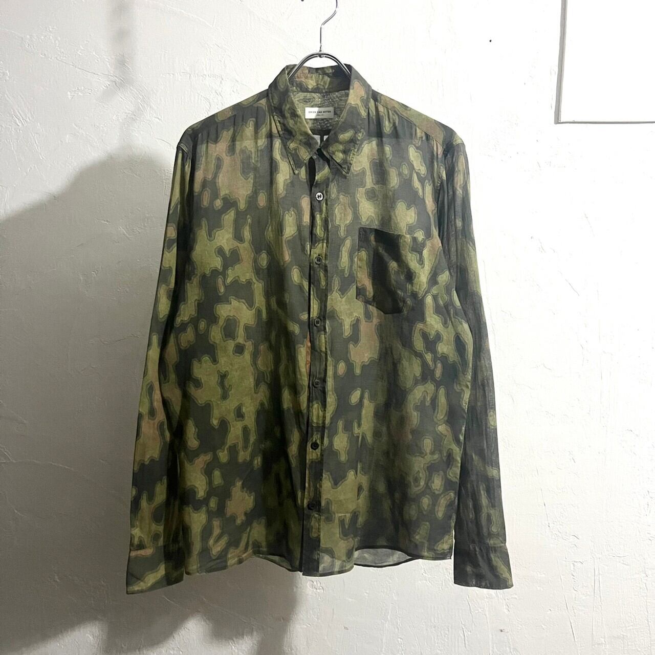 DRIES VAN NOTEN Total Pattern Sheer Shirt Hungary製