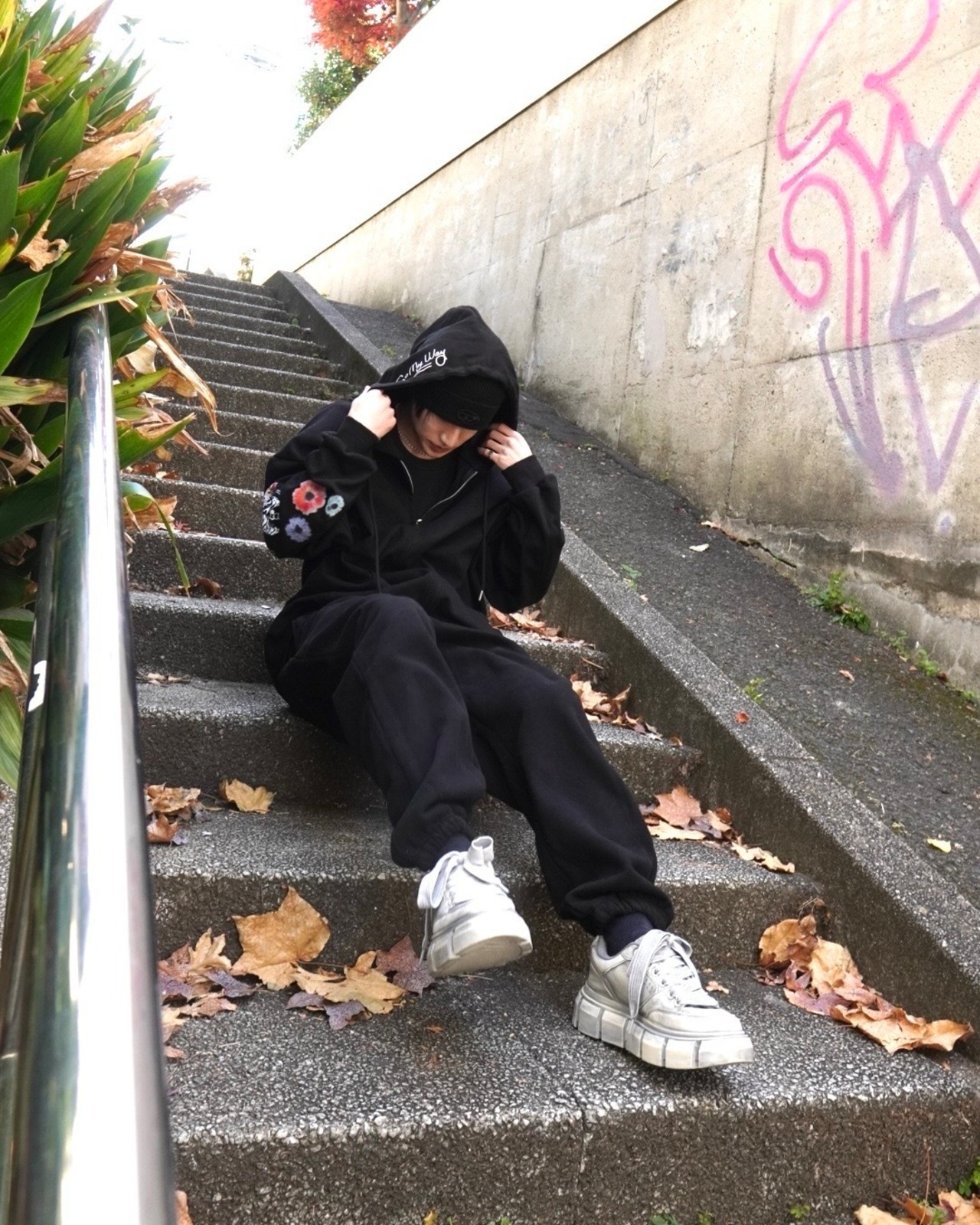スウェットジョガーpt/Black