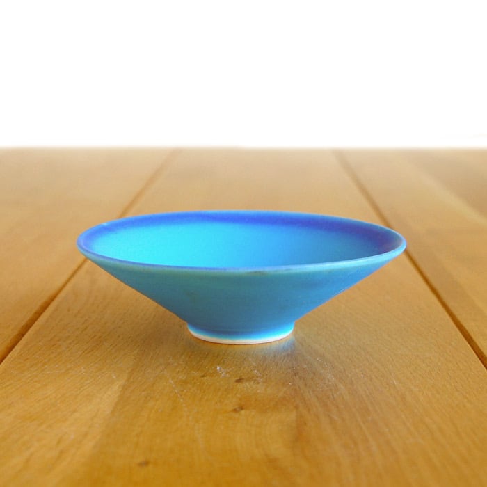 15248 TOJIKITONYA ターコイズブルー 浅鉢 | TOJIKITONYA 永新陶苑