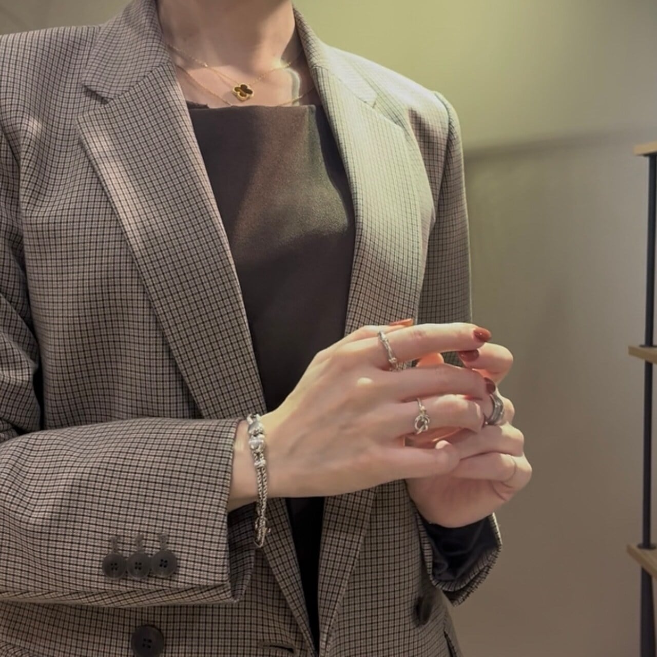 希少サイズ 特集掲載【TIFFANY&CO】【12-13号】2702 名作バンブー