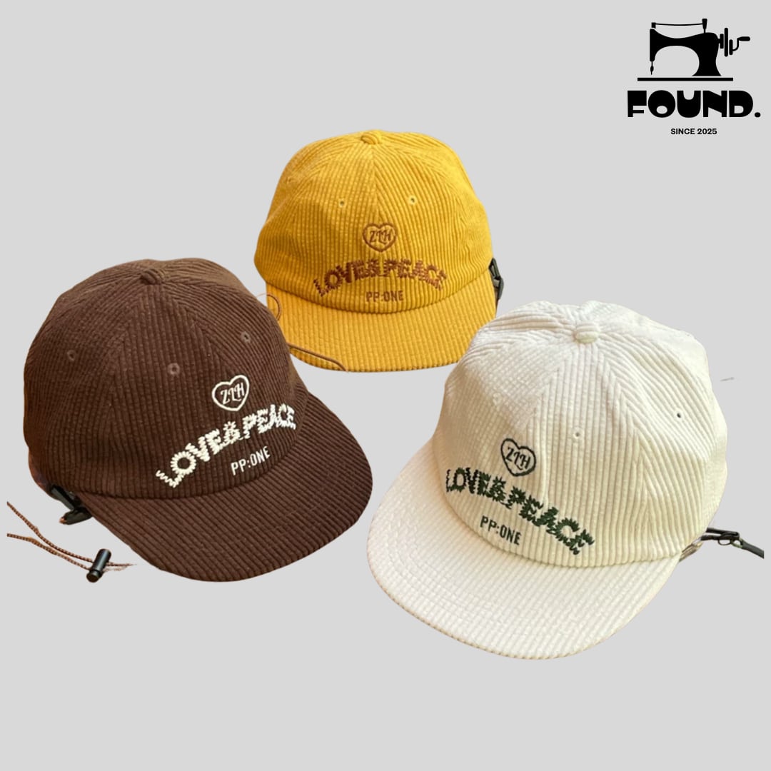 One Love Corduroy Snapback Cap(FD428)
