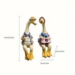 置物 アヒル カップル 樹脂 北欧 ガーデニング 飾り物 庭 ガーデン おしゃれ オブジェ オーナメント カントリー雑貨 インテリア