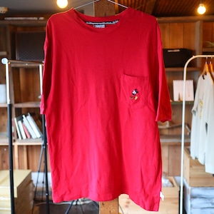 Character Pocket T-Shirt Red