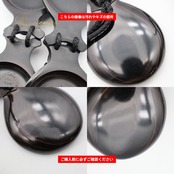 フラメンコ 小物 CASTANUELAS DEL SUR パリージョ カスタネット ブラック系 フィブラ ベテアダ スペシャル 黒 赤 ライン 模様 柄 高級 光沢 楽器 小物 ペア 両手 ダンス小物 小道具 ブラウン系 ゴールド系