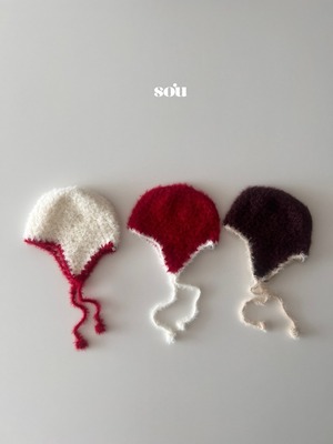 SO U［取寄］crochet handmade bonnet 26winter