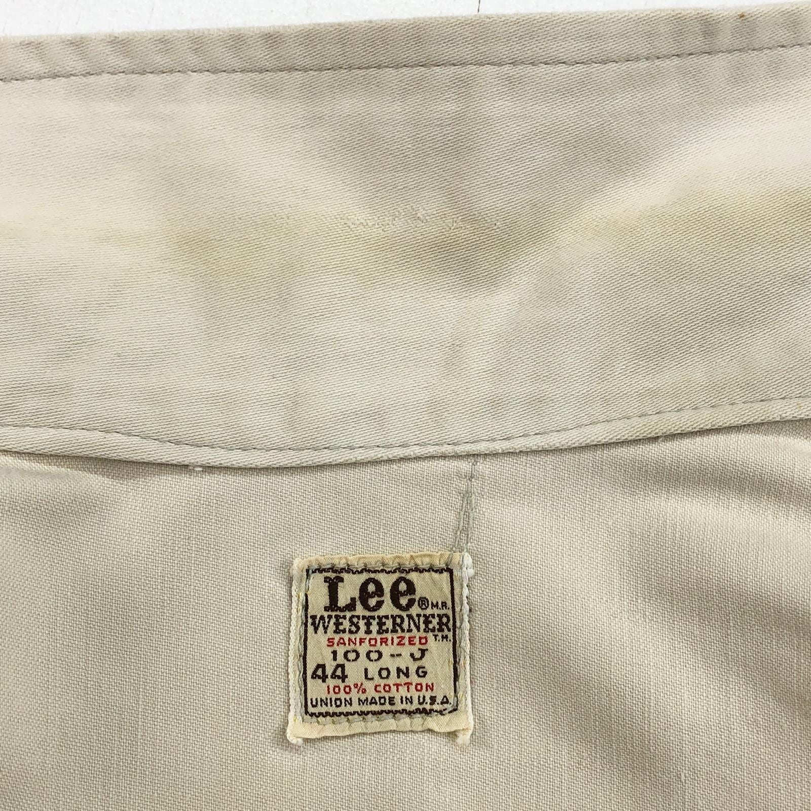 LEE リー 60- 70年代 USA製 100-J WESTERNER ウエスターナー ユニオン