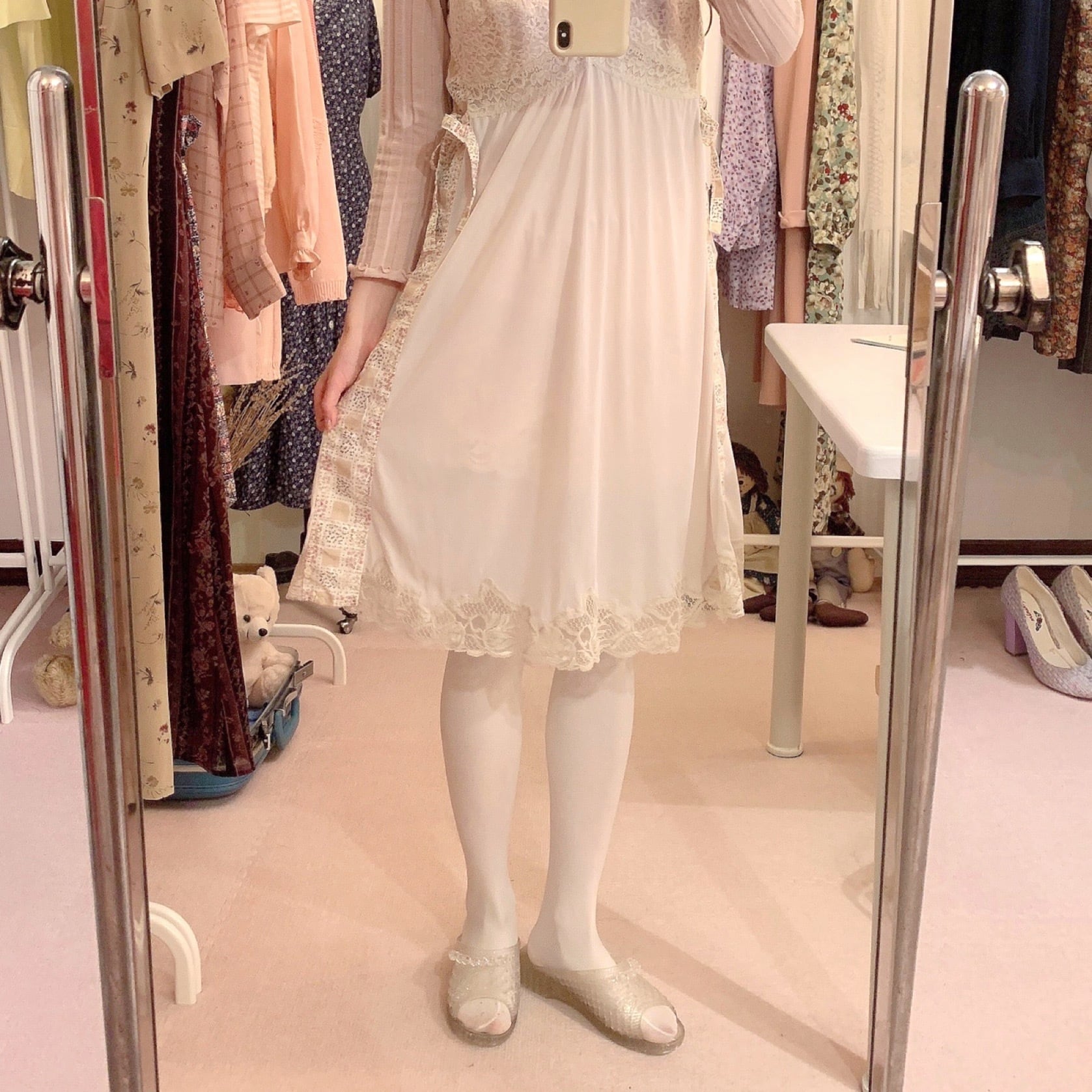 remake : lavender pollination lingerie tunic