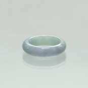 【11.5号】 レアカラー！ lavende 翡翠くり抜き甲丸リング A貨翡翠 jd_rg2490