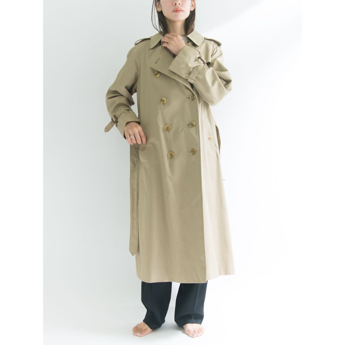 Burberrys】Made in England 80's trench coat（バーバリーズ トレンチ ...