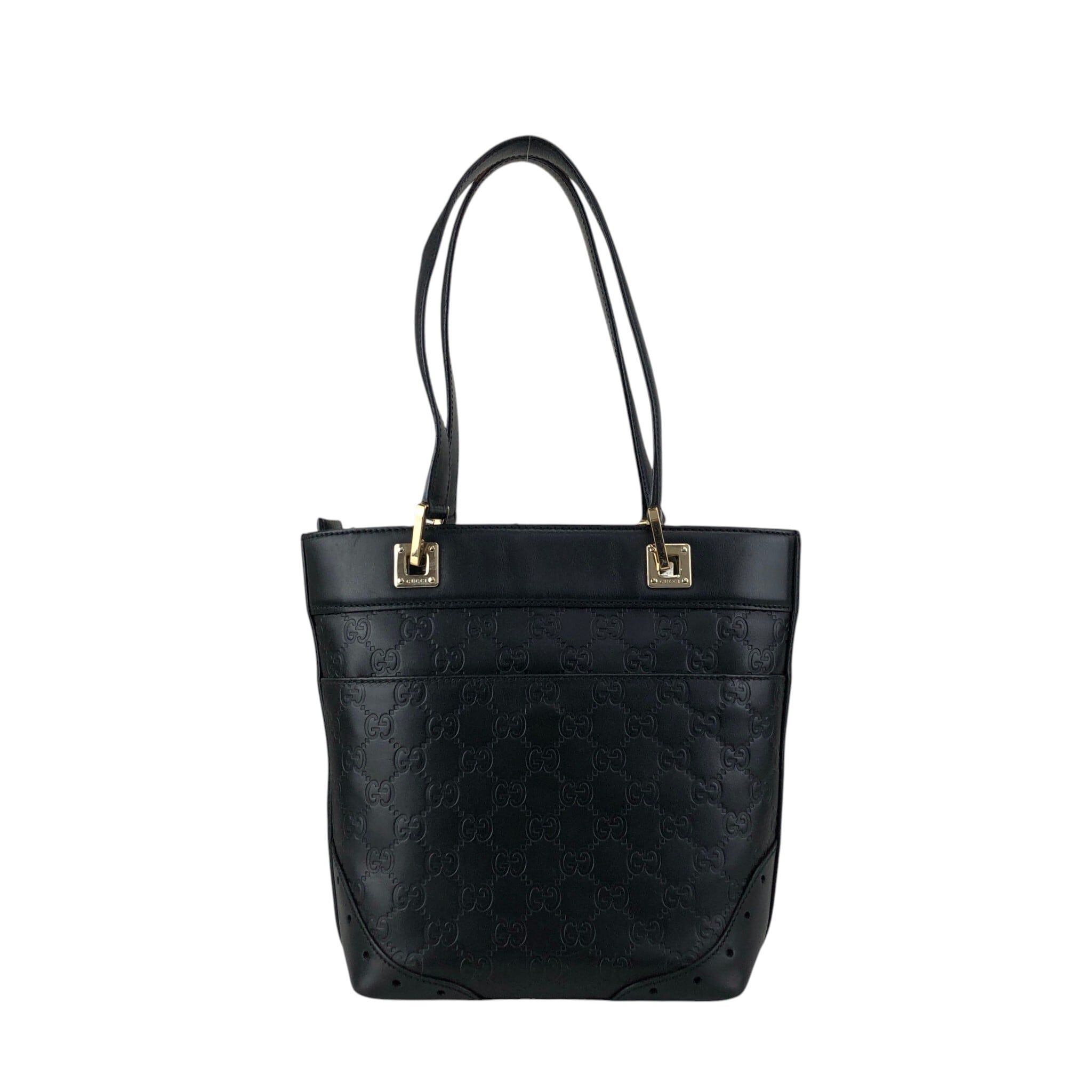 最終値引き　Gucci ブラックレザービジネスバッグ　GGシマ GUCCI（グッチ） 【新品未使用】グッチ グッチシマ ビジネスバッグ バッグ